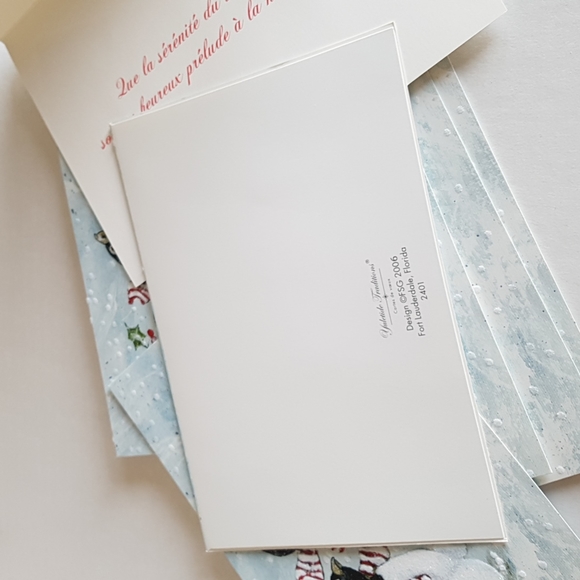 🎅🏼10 pcs Cartes de Noël avec pingouins 5.4"x7 75" pouces - Picture 5 of 9